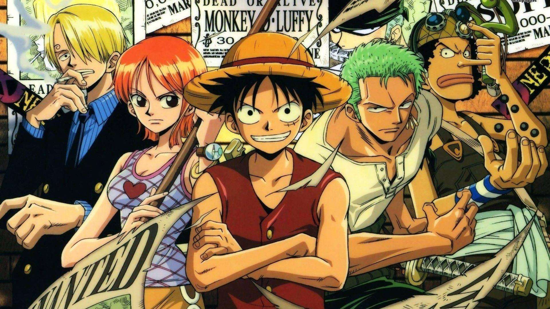 Atmospheric One Piece inspired merchandise and nautical imagery for the Grand Line Gears marketplace